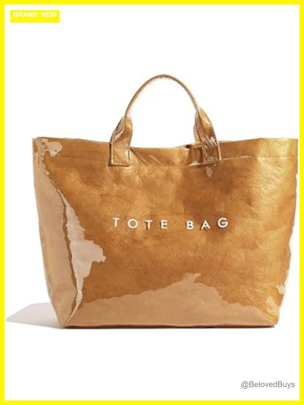 PVC Tote Bag Waterproof Plastic Hobo Handbag 14L Lightweight Work Beach Shopping
